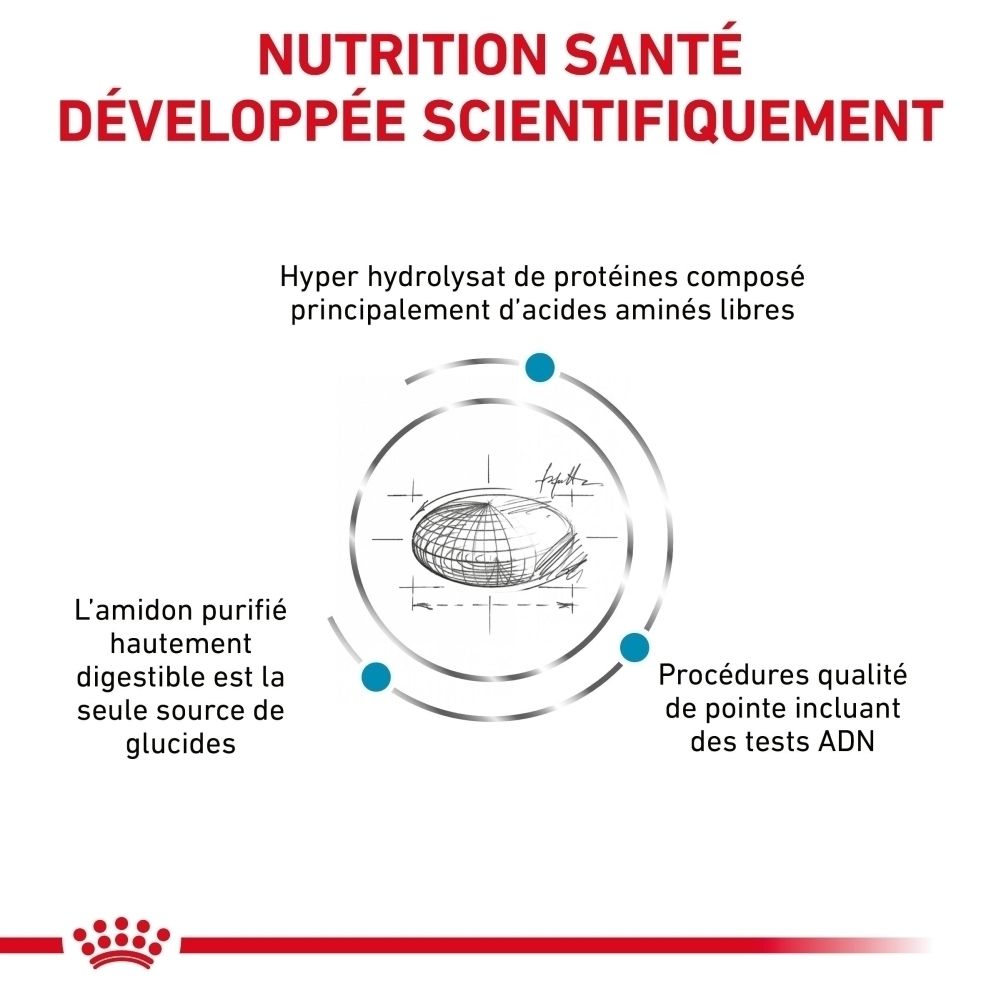 Sac de nourriture Royal Canin Anallergenic pour chien, vue de face.
