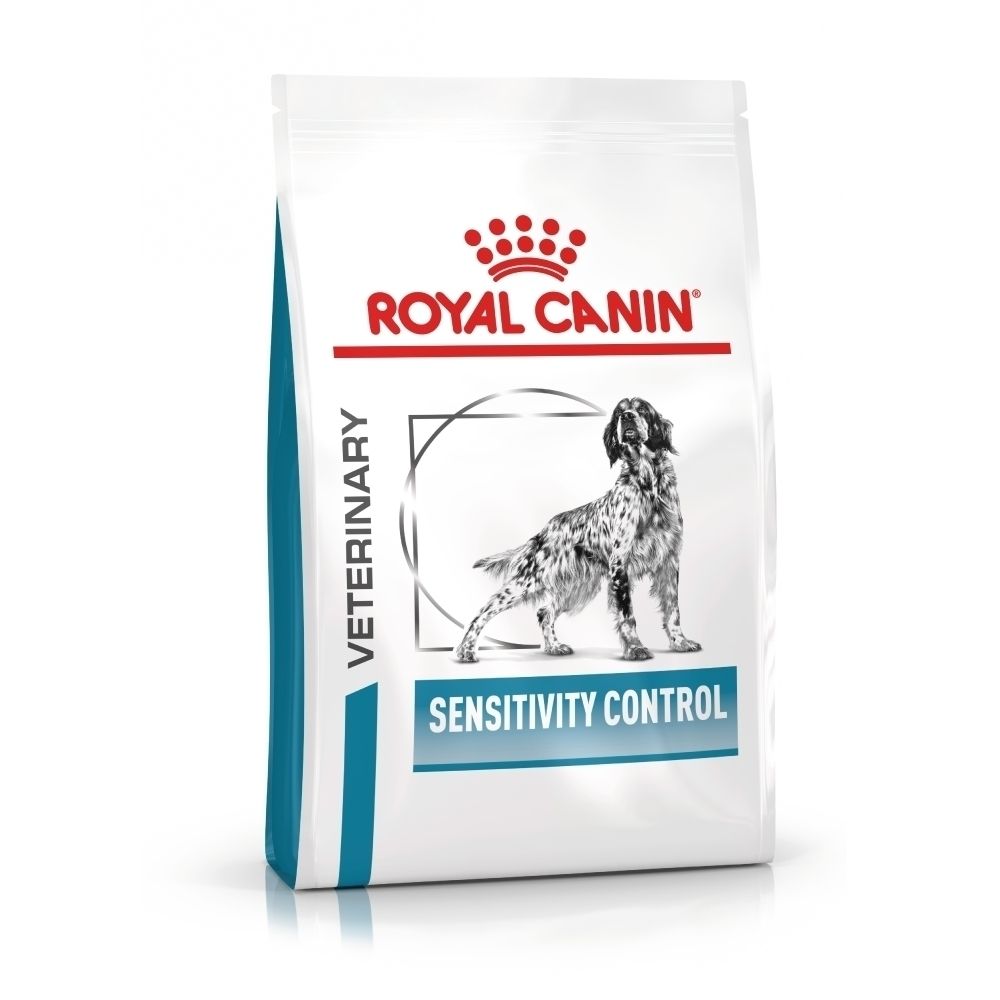 Zak ROYAL CANIN® Veterinary Sensivity Control Eend 1,5 kg, vooraanzicht.