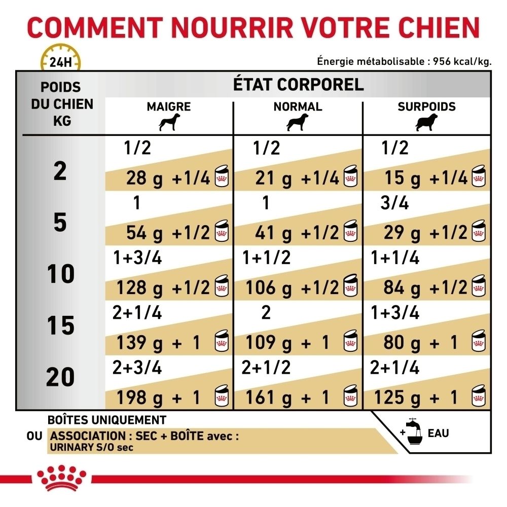 Une boîte de nourriture pour chien ROYAL CANIN® Urinary S/O.