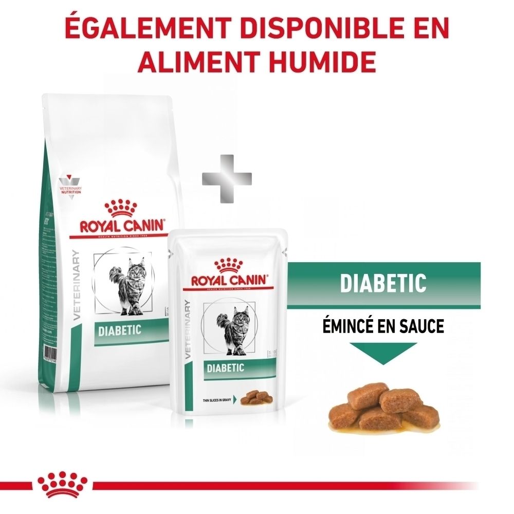 ROYAL CANIN Veterinary Diabetic nourriture pour chat, sac de 1.5 kg.