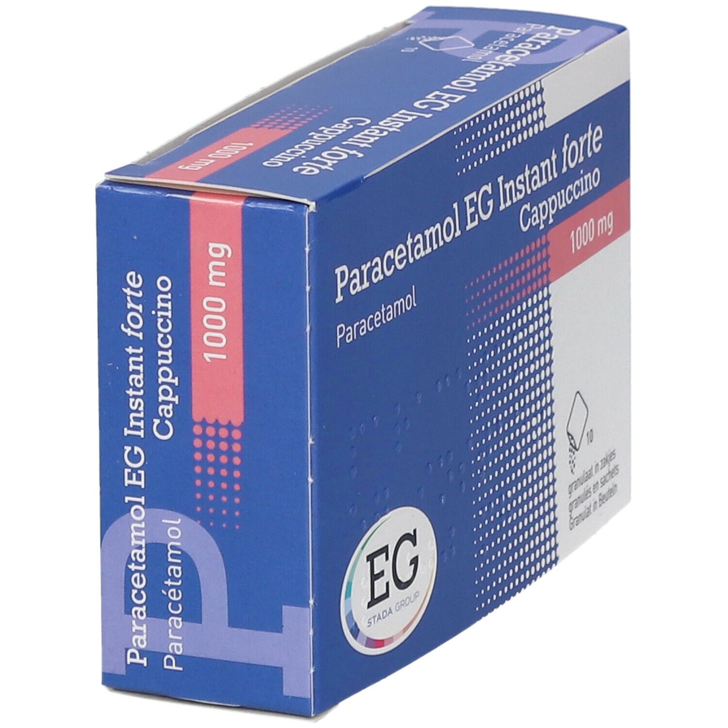 Paracetamol EG Instant Forte 1 g | Douleur & Fièvre | Goût Cappuccino