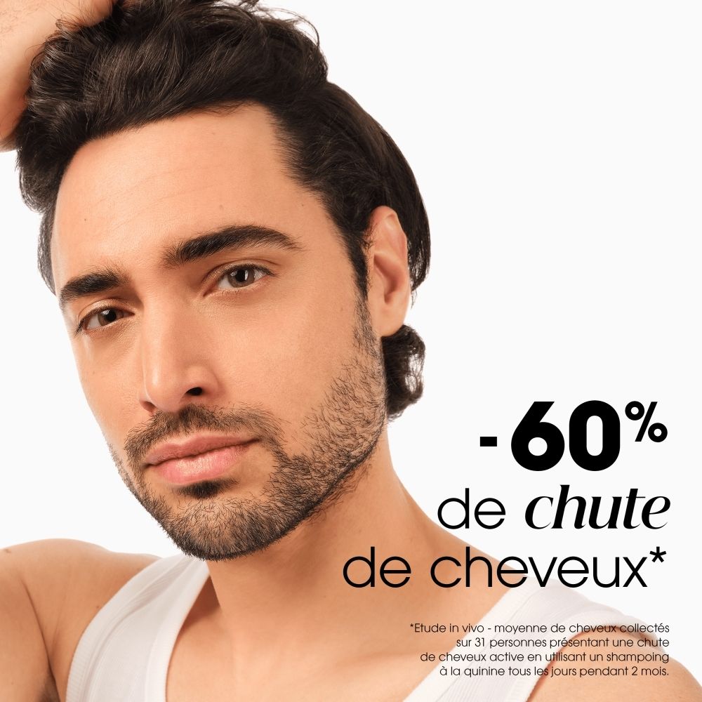 KLORANE Shampoo Kinin & Edelweiss Bio, vue latérale, 100 ml.