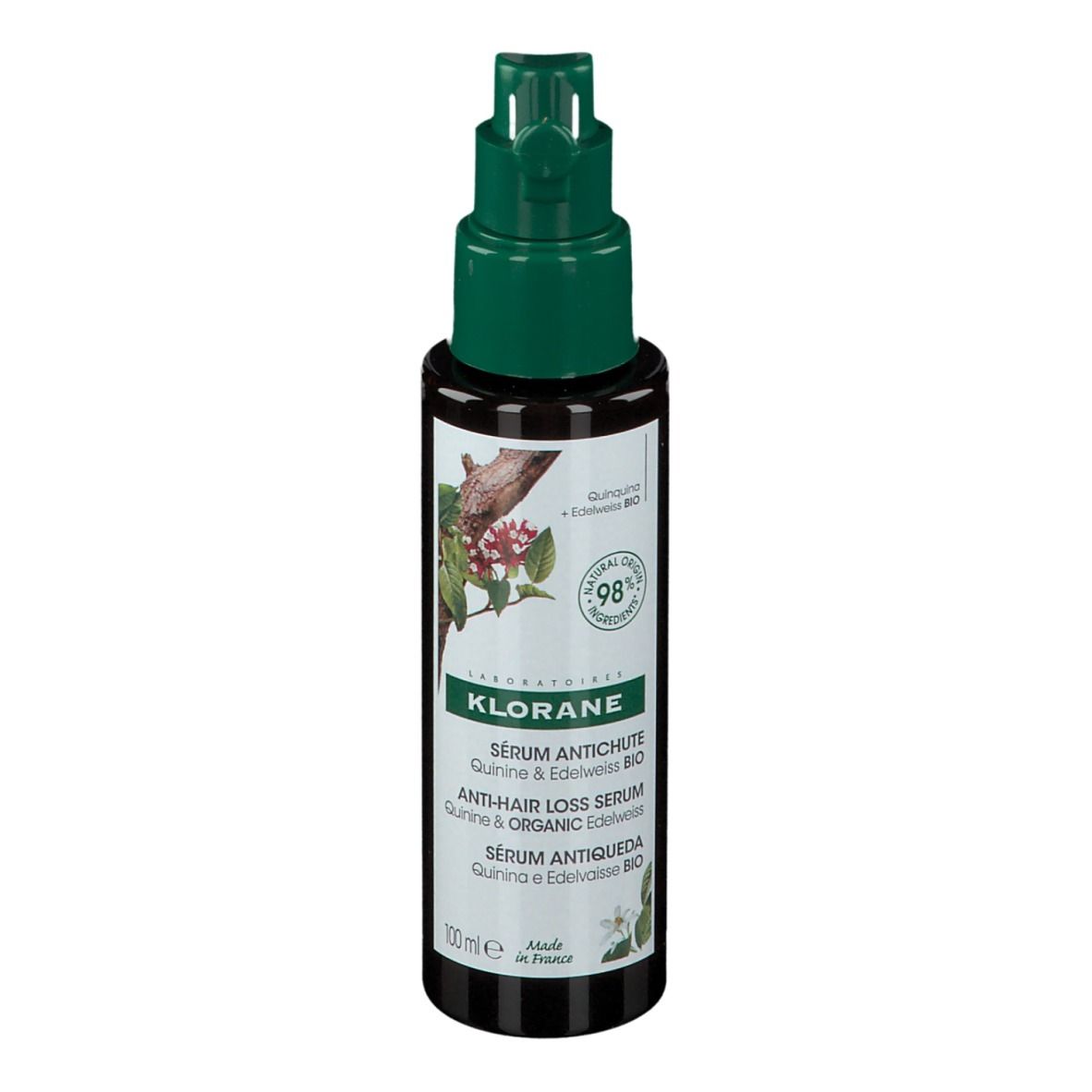 Klorane Sérum Antichute Quinine & Edelweiss Bio Nouvelle Formule