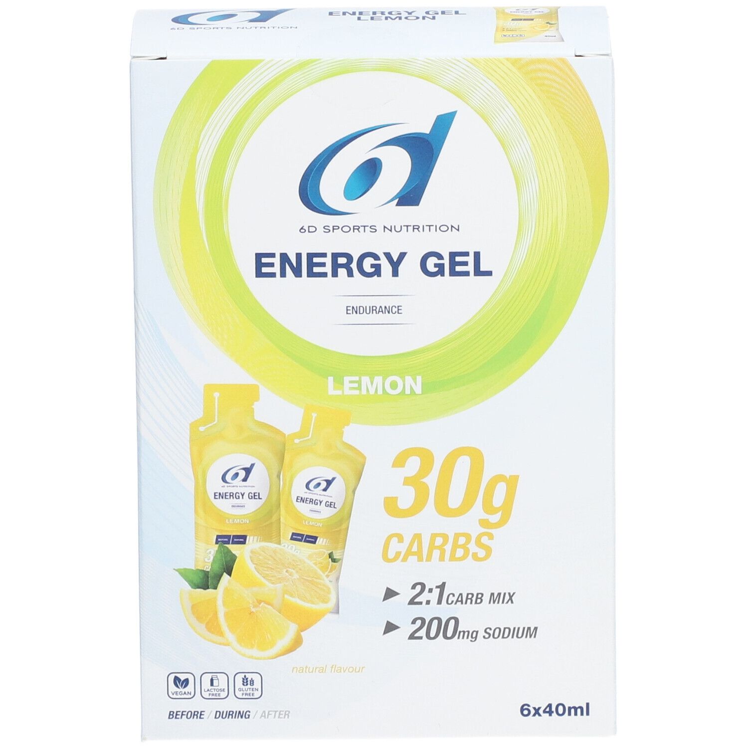 6D Sports Nutrition Energy Gel Citron