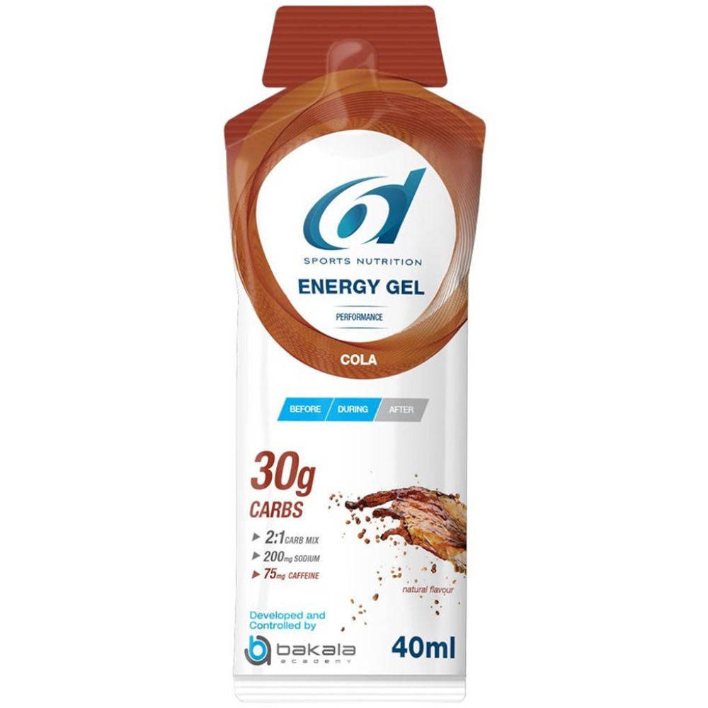 6D Sports Nutrition Energy Gel Caffeïne Cola