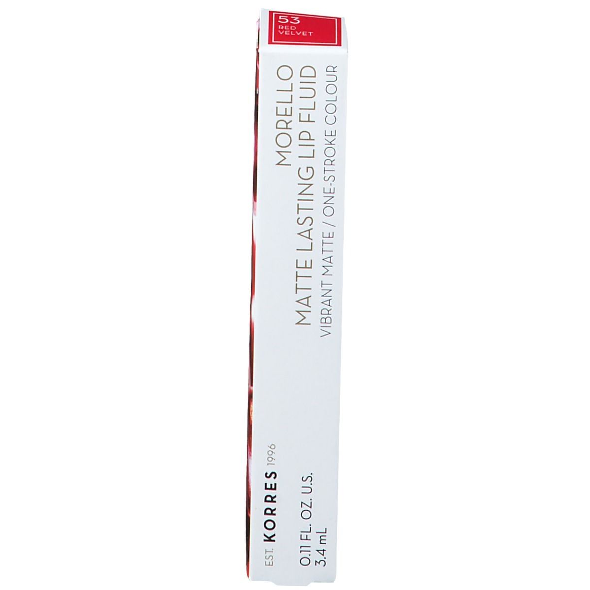 Korres KM Morello Matte Lasting Lip Fluid 53 Red Velvet
