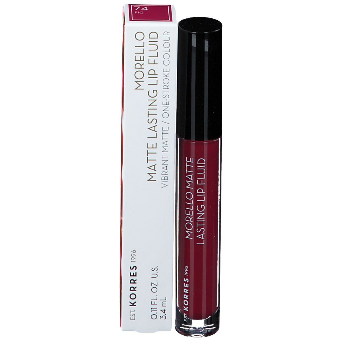 Korres KM Morello Matte Lasting Lip Fluid 74 Fig