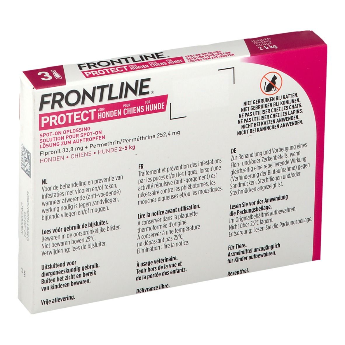 FRONTLINE Protect Spot On Puces et Tiques Chien XS