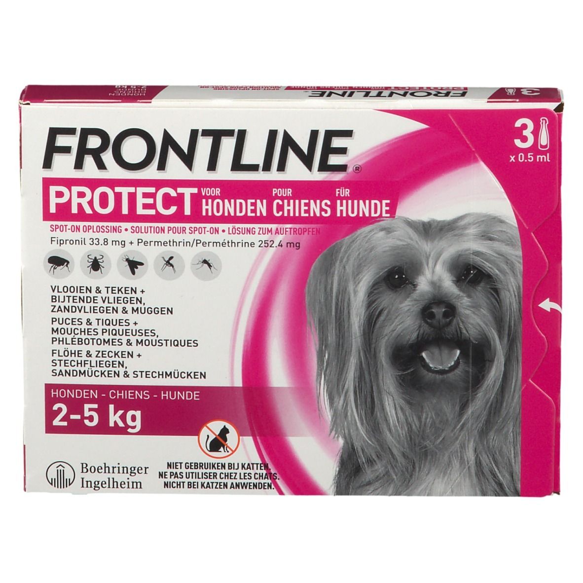 FRONTLINE Protect Spot On Puces et Tiques Chien XS