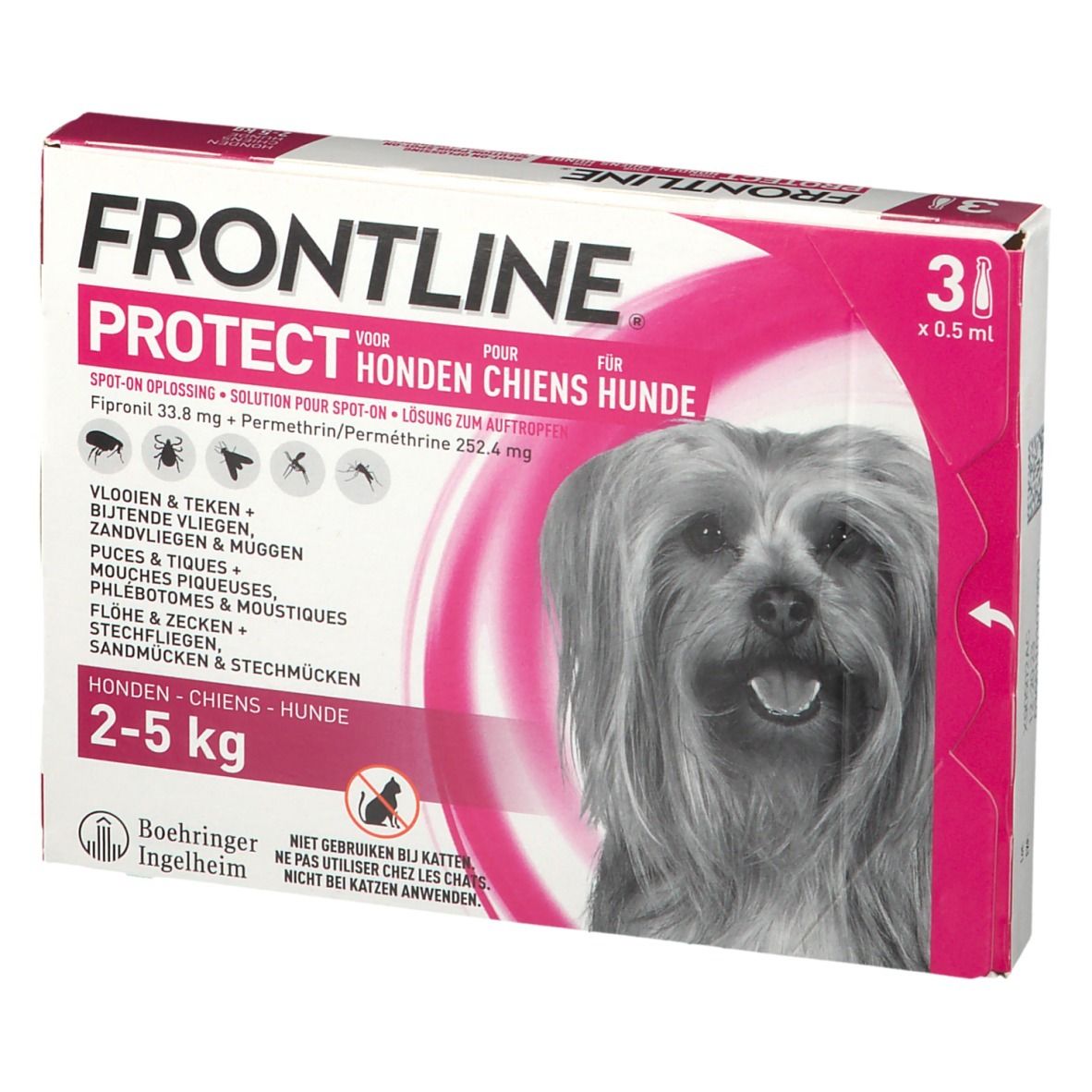 FRONTLINE Protect Spot On Puces et Tiques Chien XS