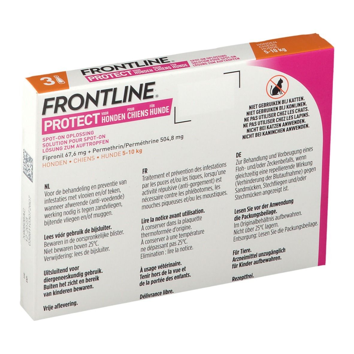 FRONTLINE Protect Spot On Puces et Tiques Chien S