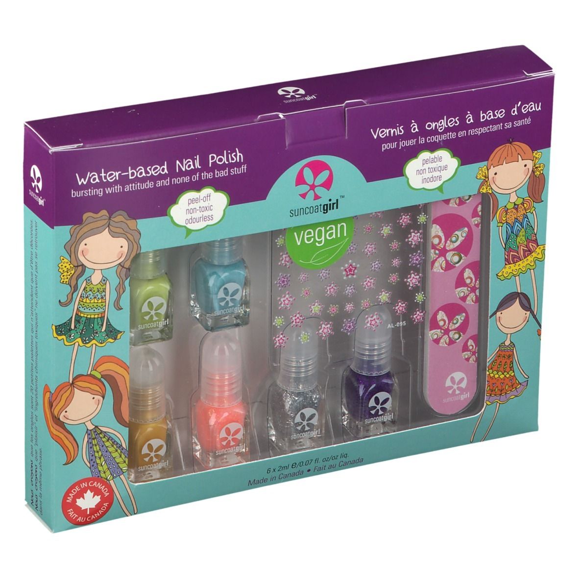 SuncoatGirl Gift Set Mini Mani Vegan Water-Based Nagellak Kids