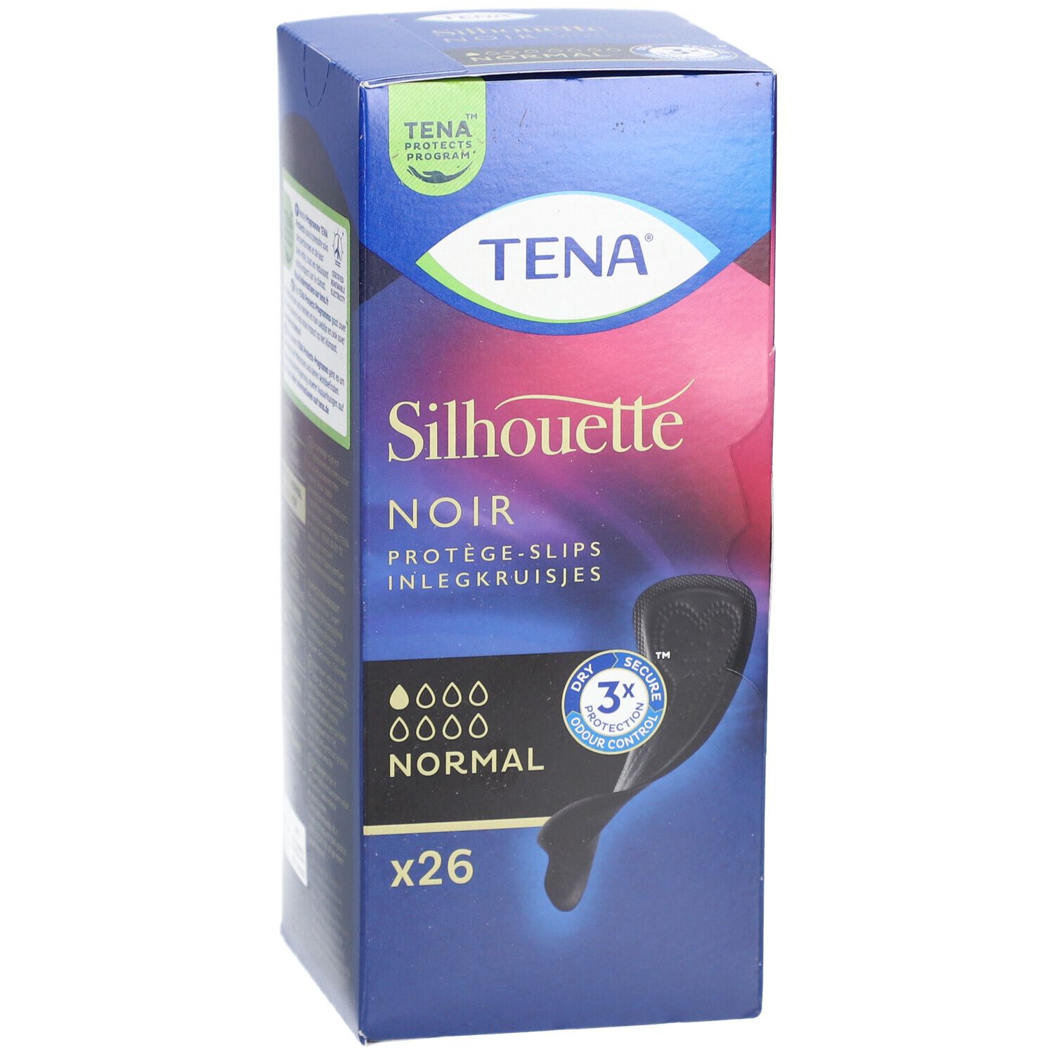 TENA Silhouette Normal Inlegverband Zwart