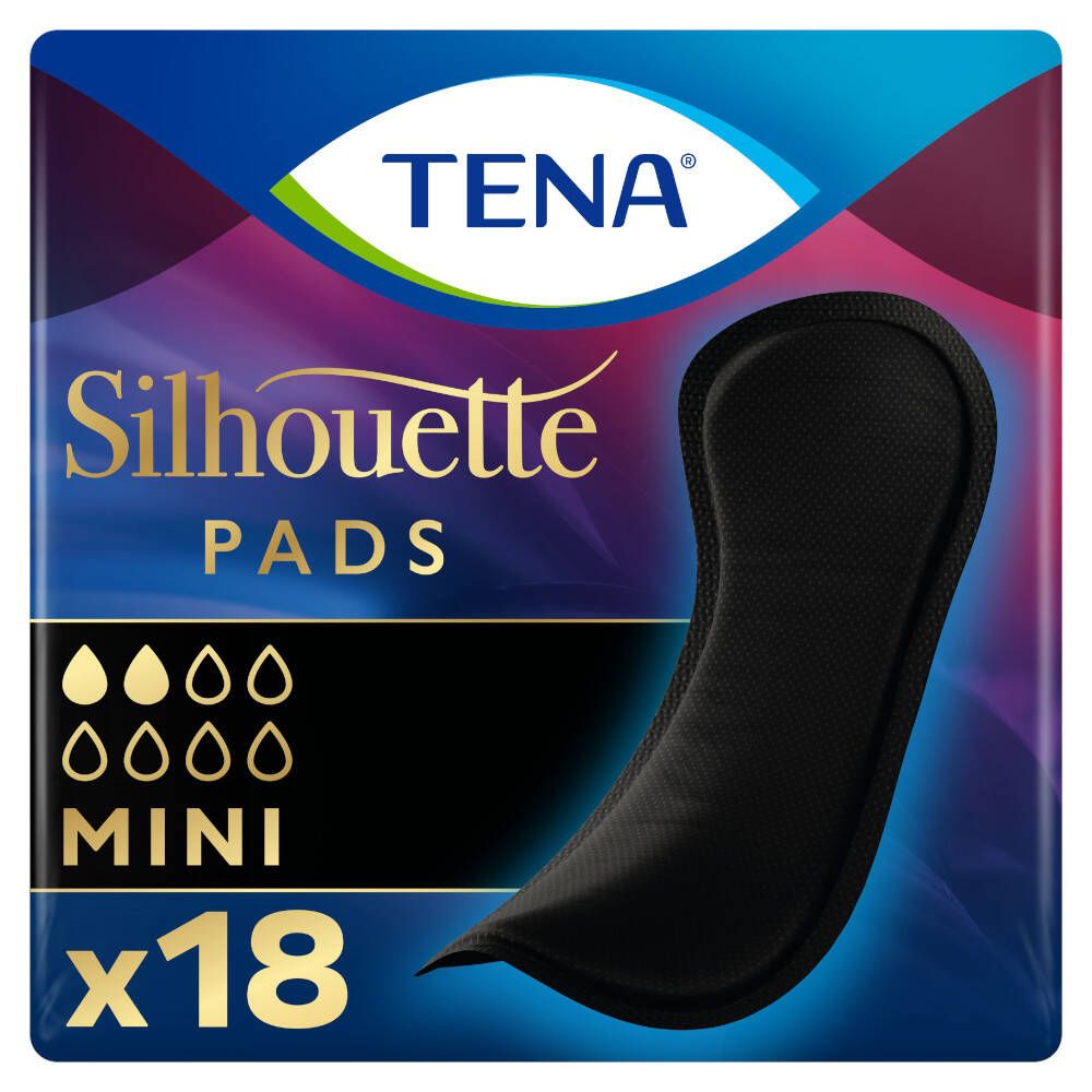 TENA Silhouette Mini Inlegverband Zwart