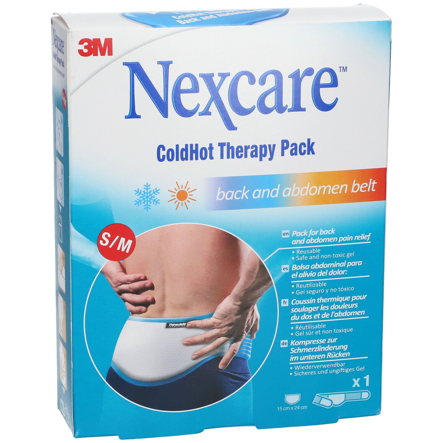 Nexcare ColdHot Therapy Bande de Dos et de Ventre Small-Medium