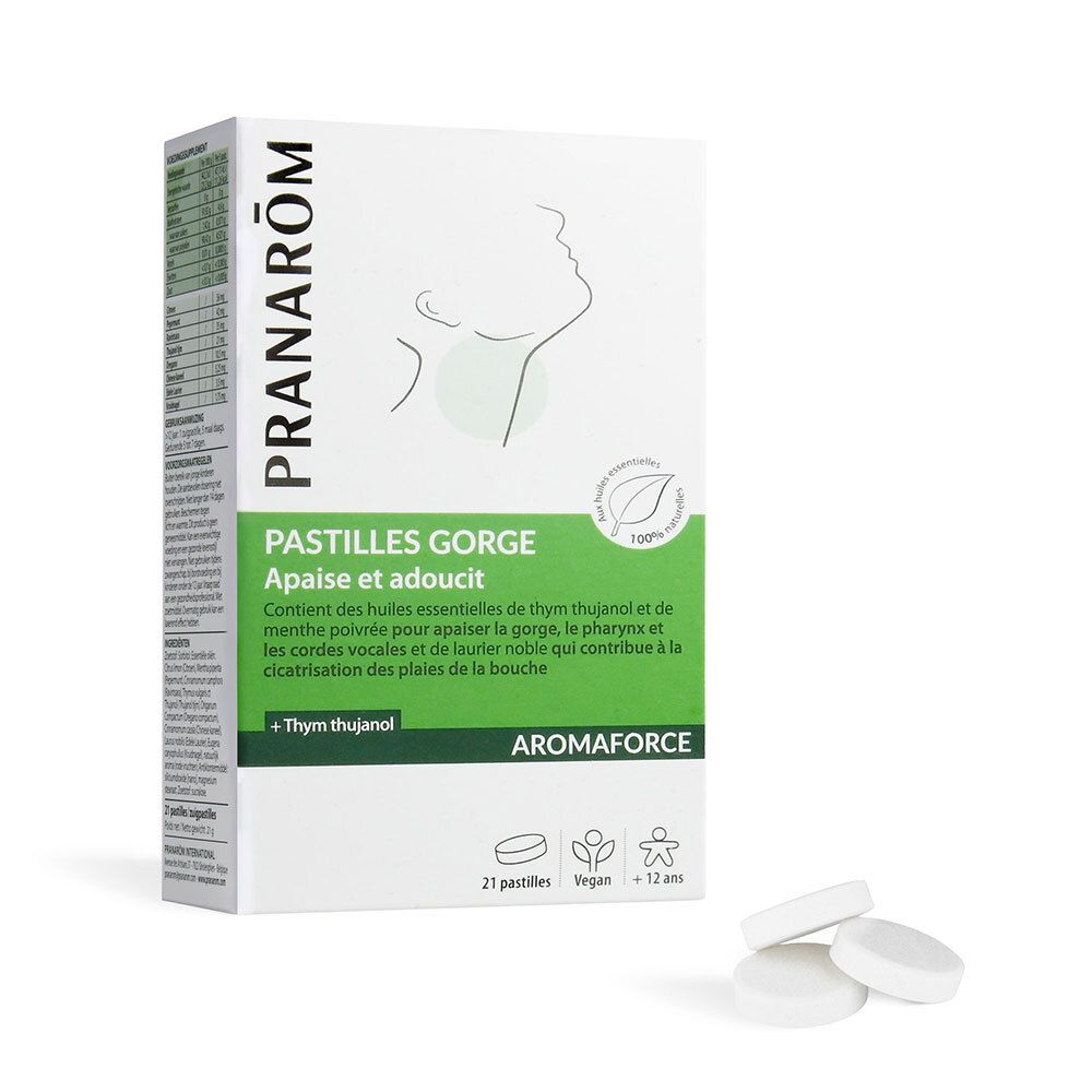 Pranarôm Aromaforce Gorge Pastilles Apaisantes