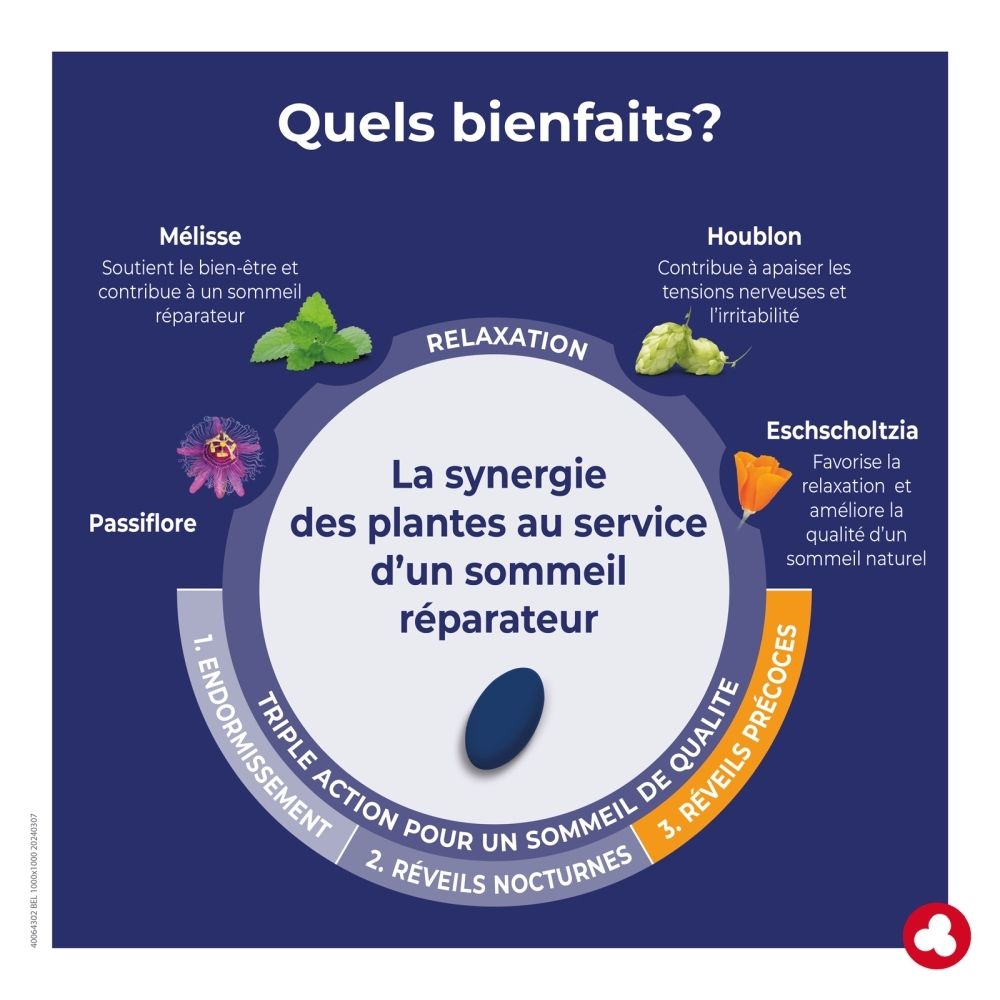Boîte Ortis Sleep & Go de 30 comprimés, axée sur le sommeil.