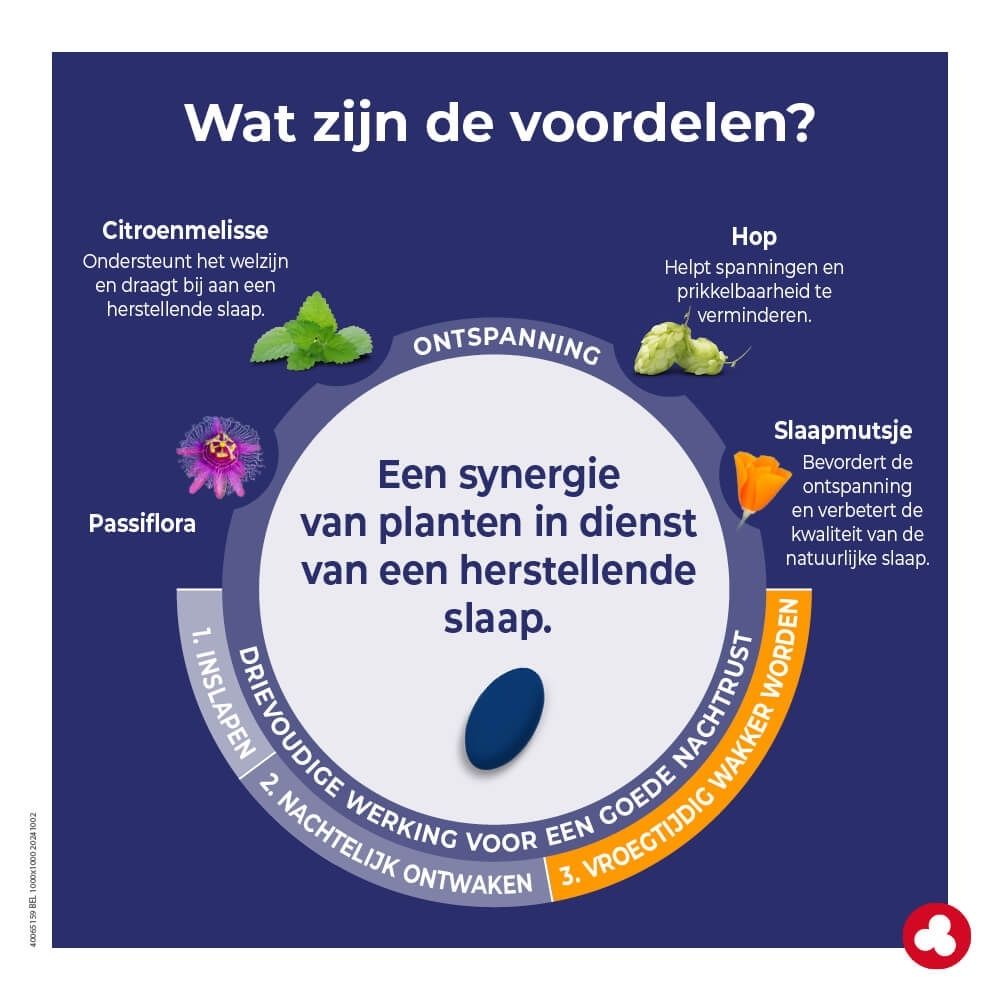 Ortis Sleep & Go doos met 30 tabletten, gericht op slaap.