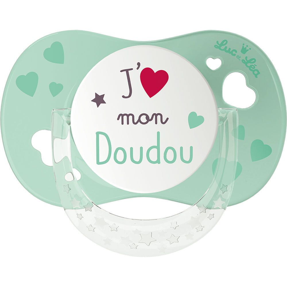 Luc et Léa Tétine J'aime mon Doudou Physiologique 6-18 Moins