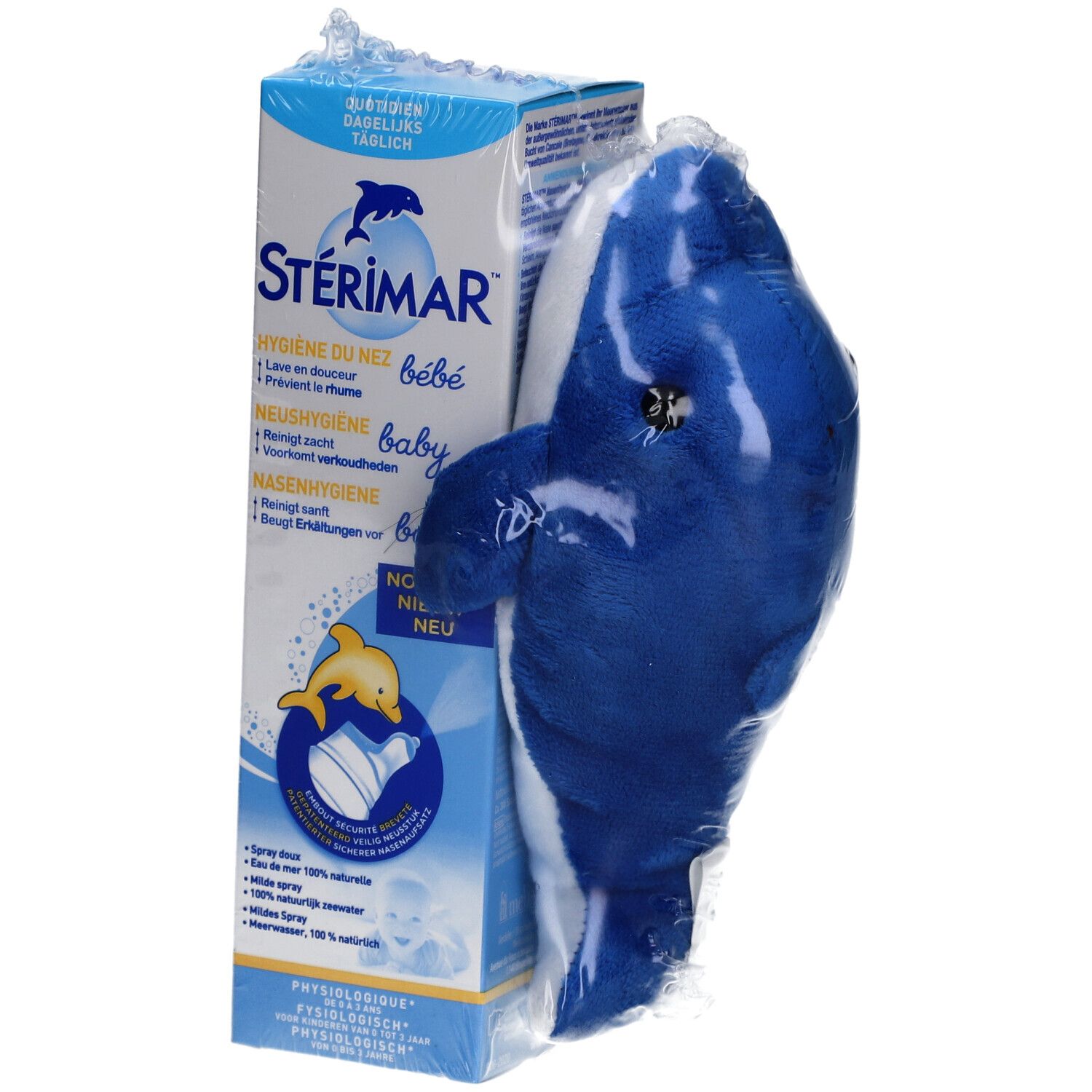 STÉRIMAR Baby Hygiène Nasale + Peluche Dauphin