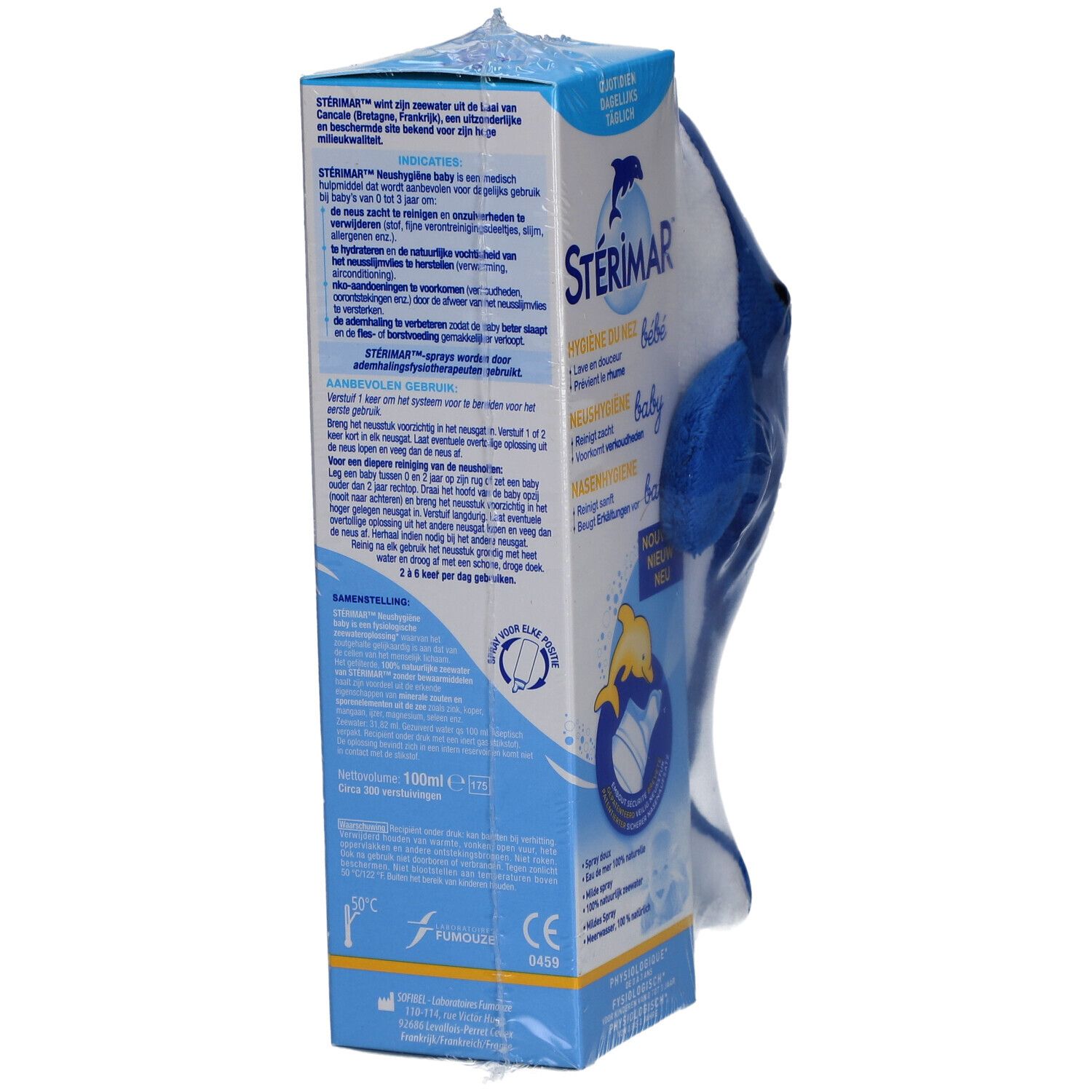 STÉRIMAR Baby Hygiène Nasale + Peluche Dauphin