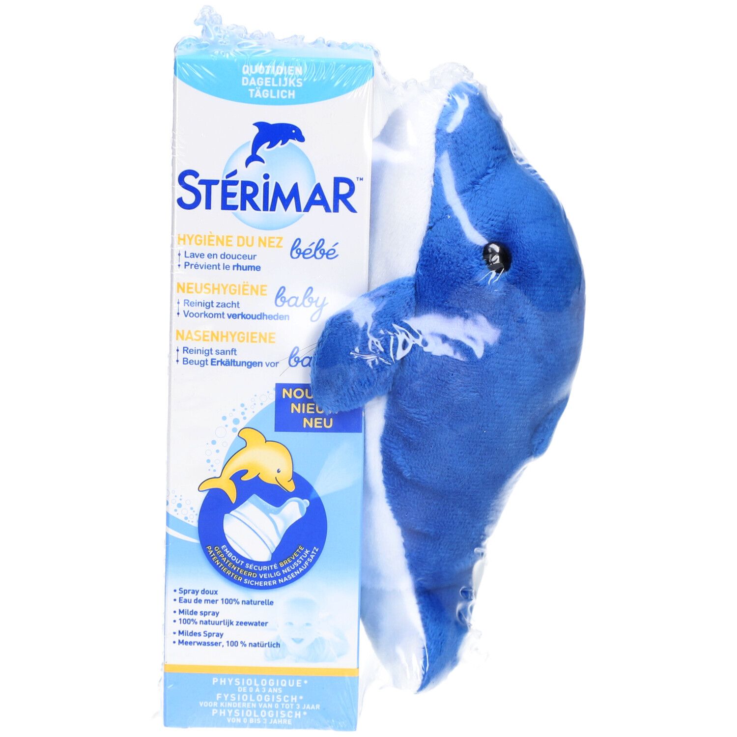 STÉRIMAR Baby Hygiène Nasale + Peluche Dauphin