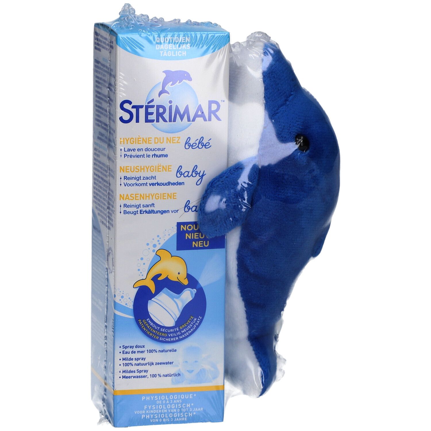 STÉRIMAR Baby Hygiène Nasale + Peluche Dauphin