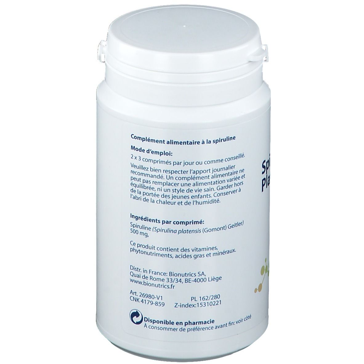 Spirulina Platensis 500mg