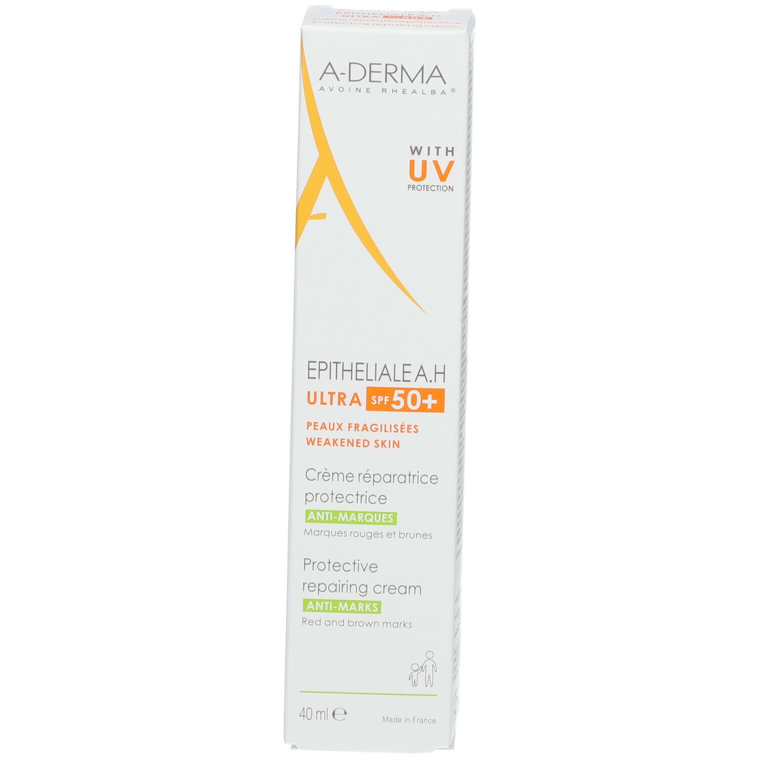 A-Derma Epitheliale A.H. Ultra SPF50+ Crème Réparatrice Protectrice