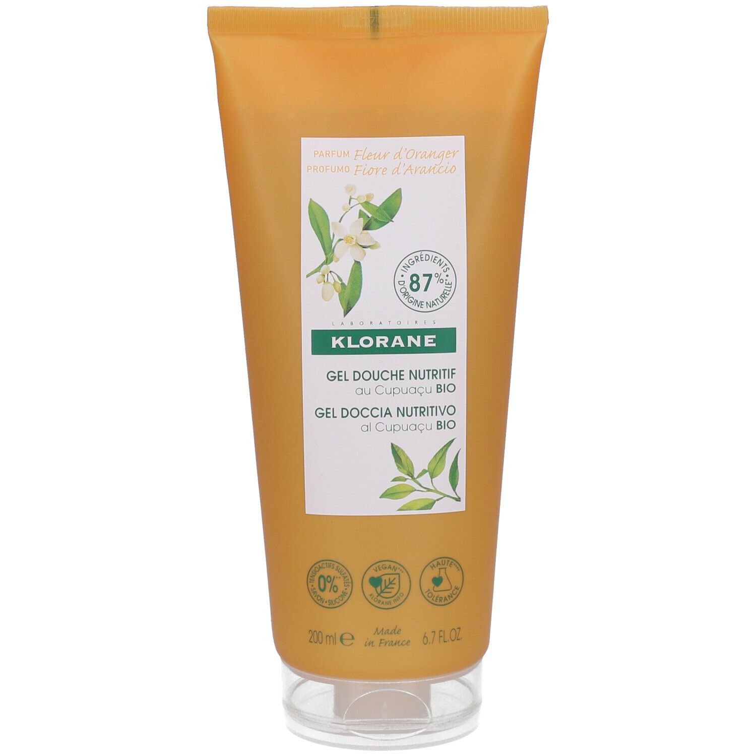 KLORANE Gel douche Fleur d'Oranger