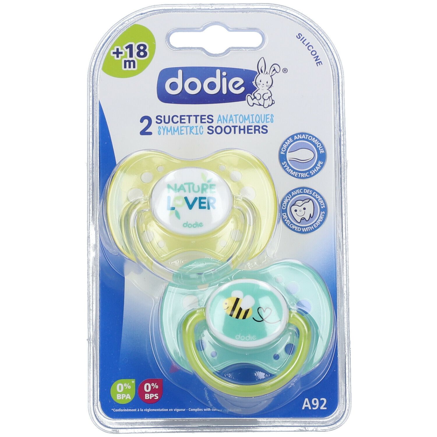 Dodie Fopspeen Duo Green 18 Maanden+