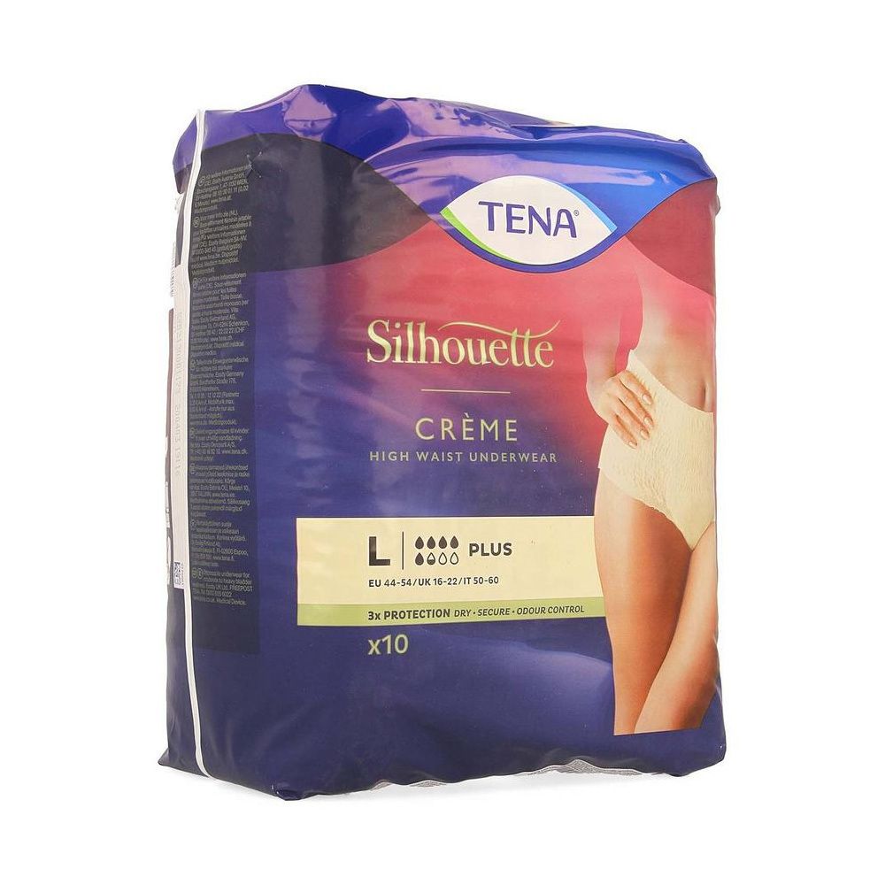 TENA Silhouette Plus Taille Haute Crème Large