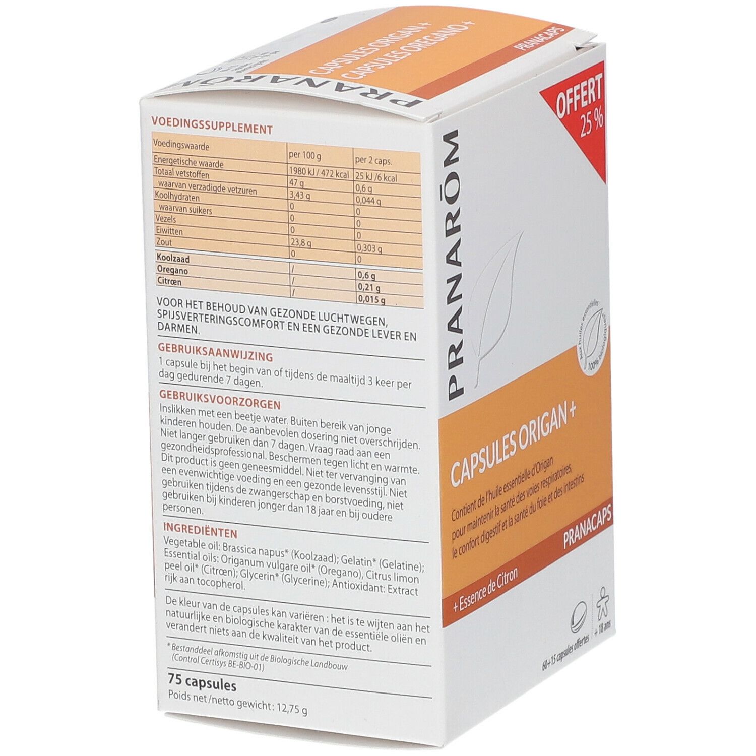 Pranarôm Pranacaps Oregano Plus Bio