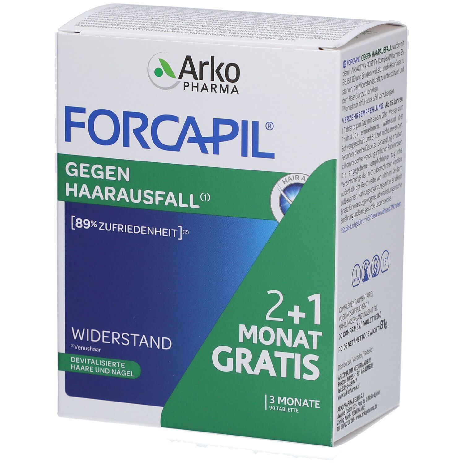 Forcapil Anti-Chute 2+1 Mois GRATUIT