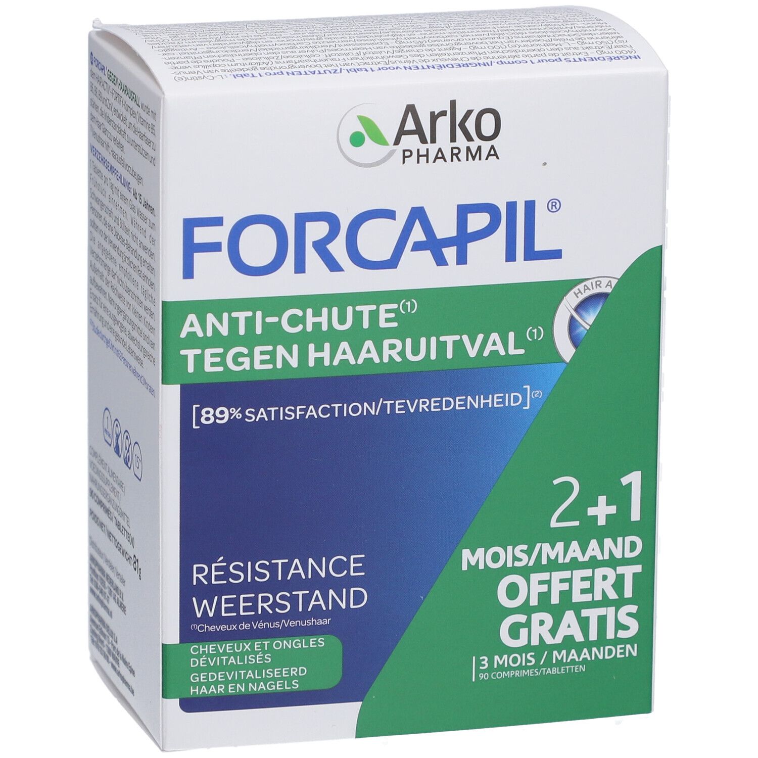 Forcapil Anti-Chute 2+1 Mois GRATUIT