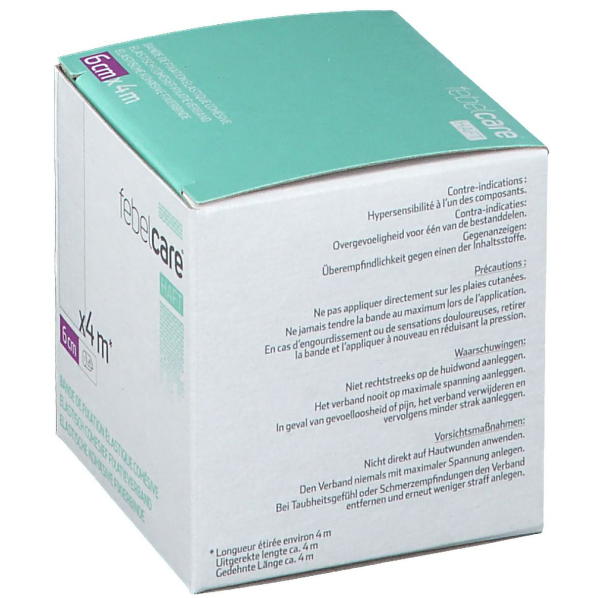 Febelcare Haft Elastisch Fixatieverband 6cmx4m