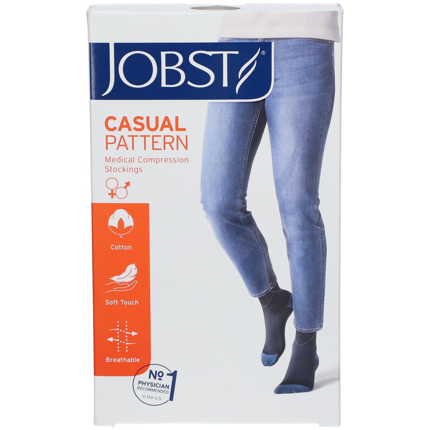 JOBST® Casual Pattern Chaussettes 20-30 AD Extra Large Blue