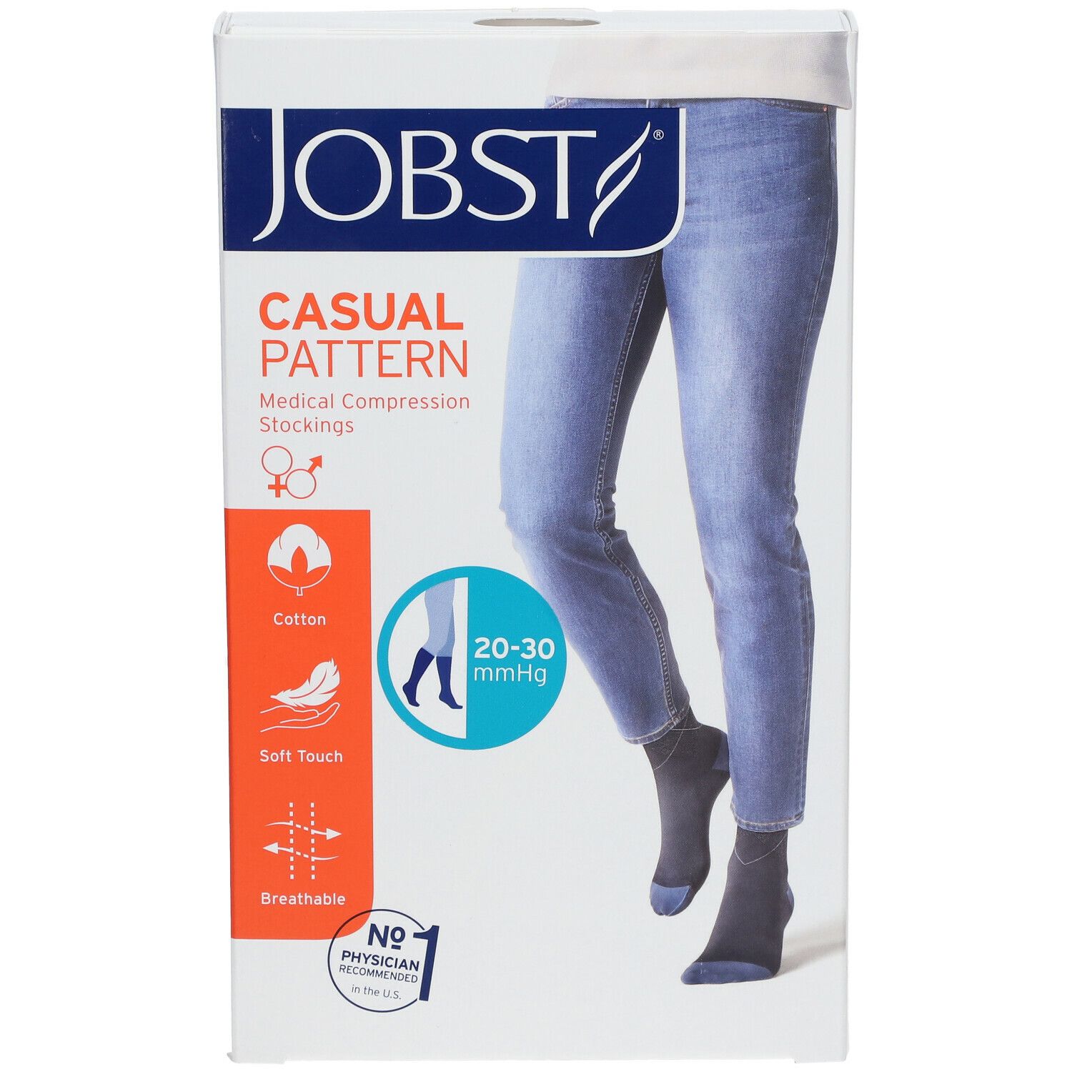 JOBST® Casual Pattern Kniekousen 20 - 30 AD Small Roze
