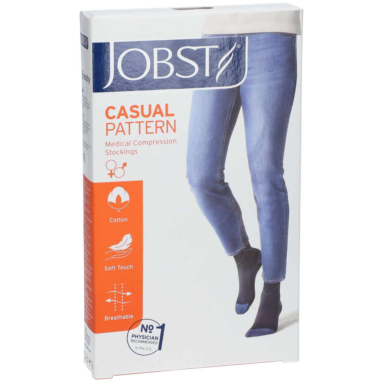 JOBST® Casual Pattern Kniekousen 20-30 AD Large Rose