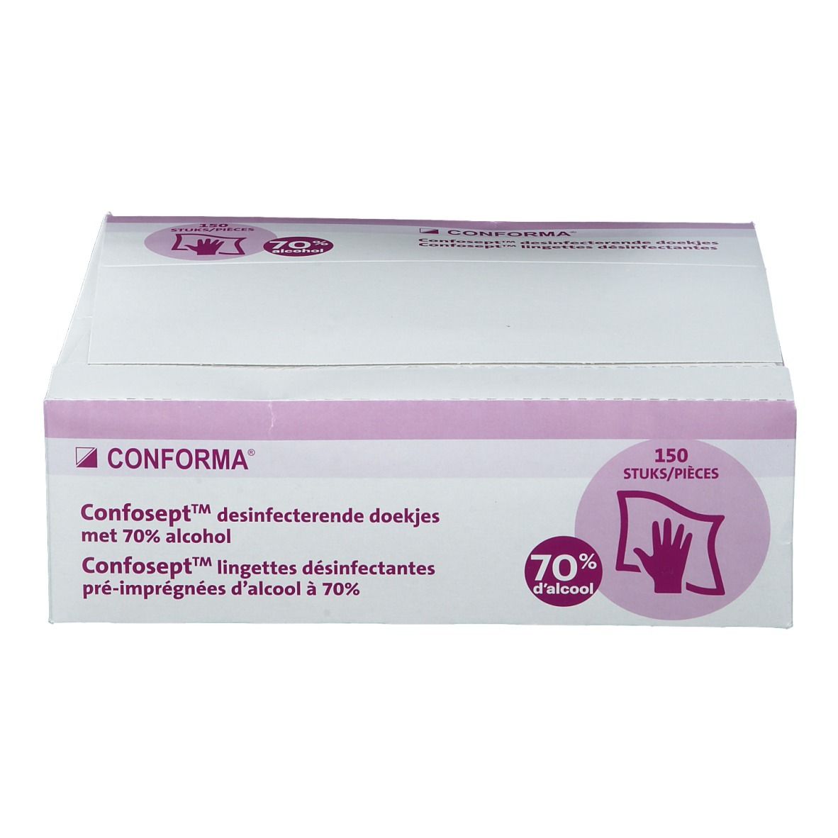 Confosept Desinfecterende Doekjes 70% Alcohol - Fagron 150st