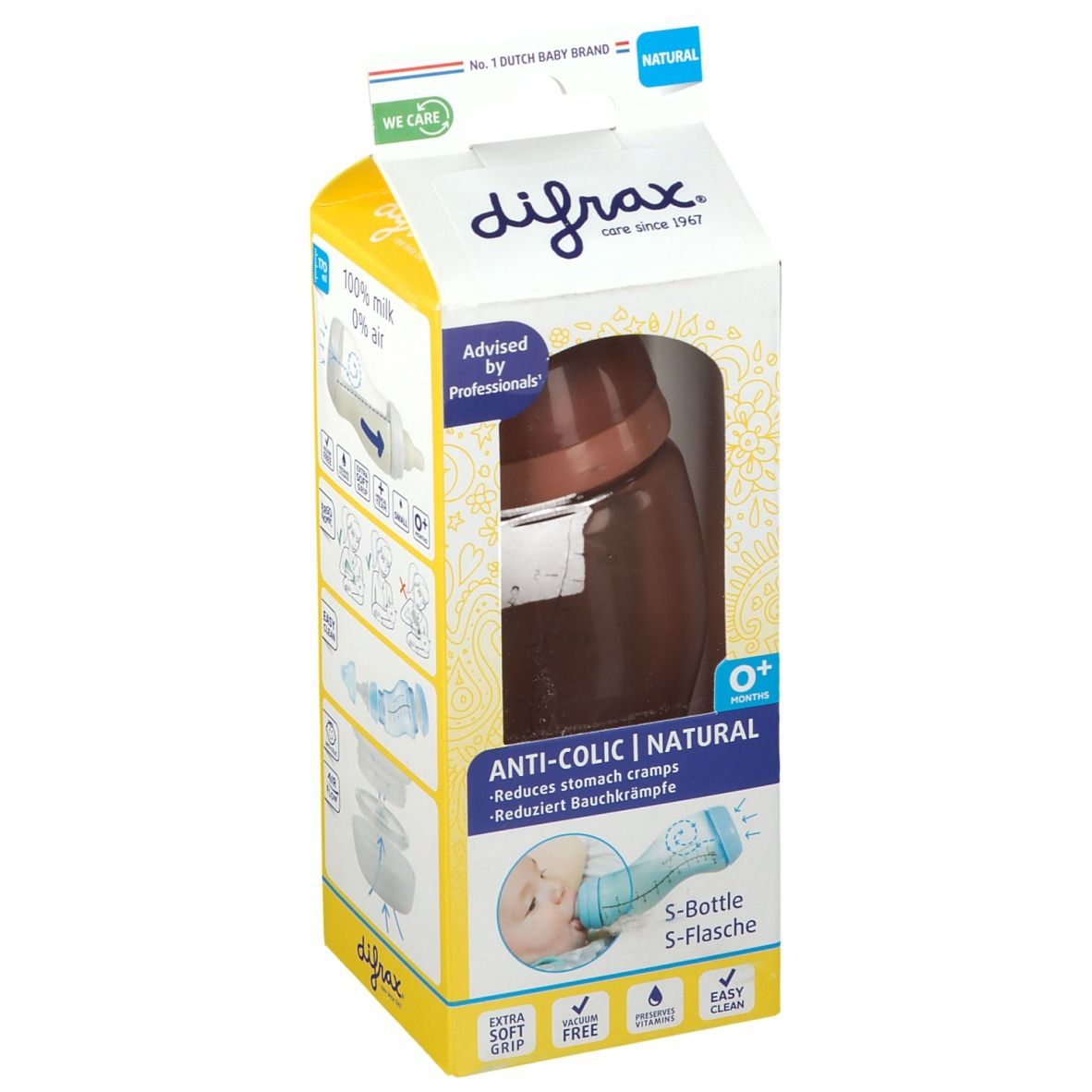 Difrax Biberon-S Natural Brick