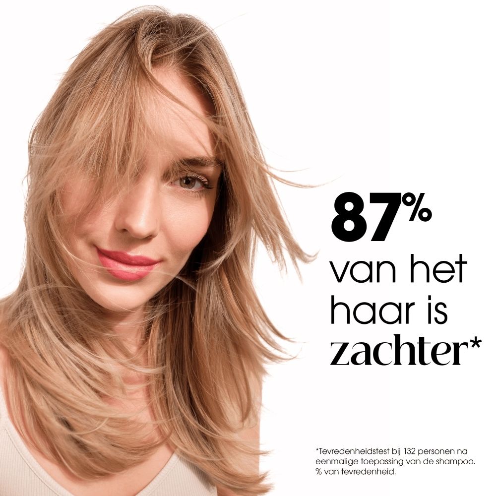 Klorane Havershampoo fles, klapdeksel, haveraren, "87% natuurlijke ingrediënten".