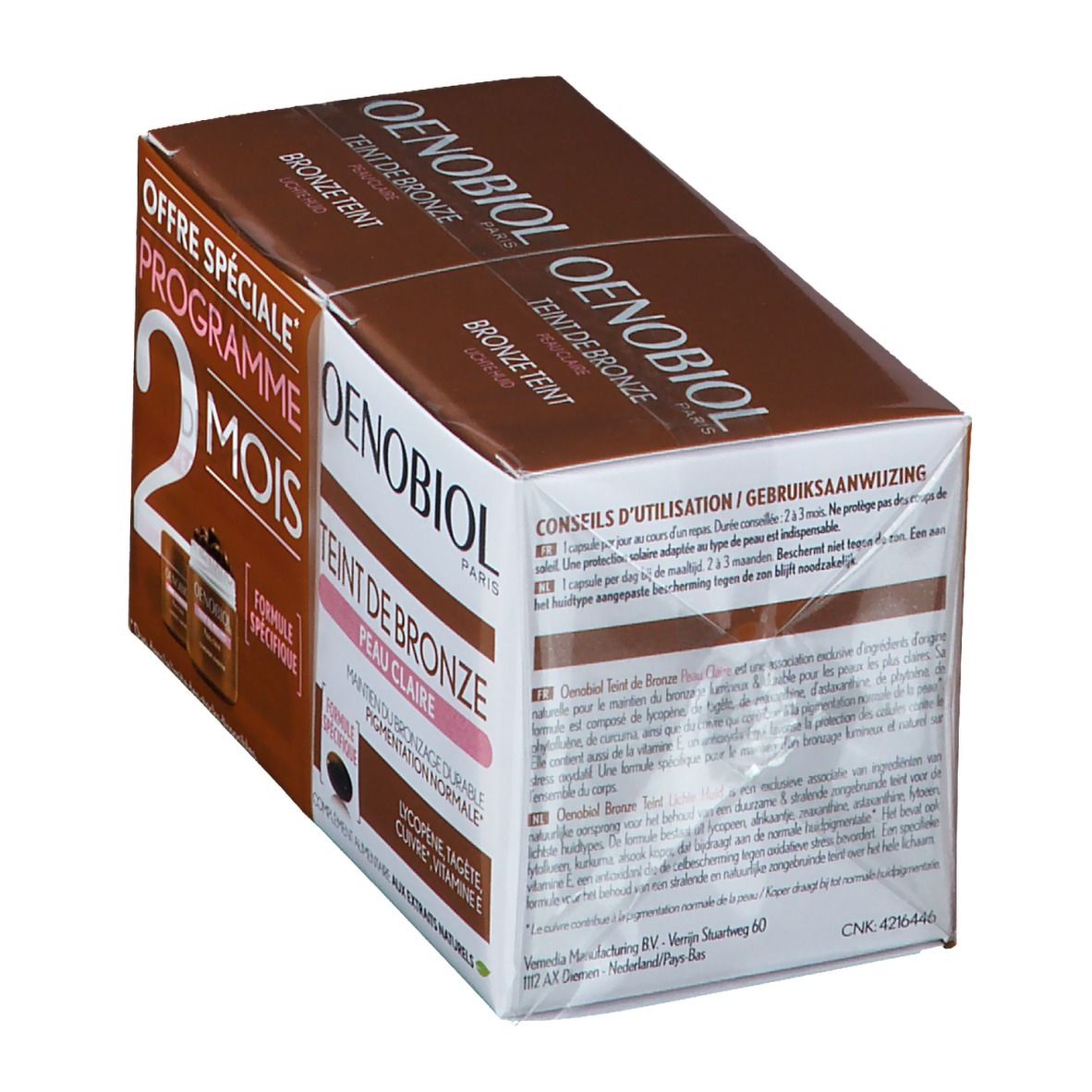 Oenobiol Teinte De Bronze Peau Clair DUO