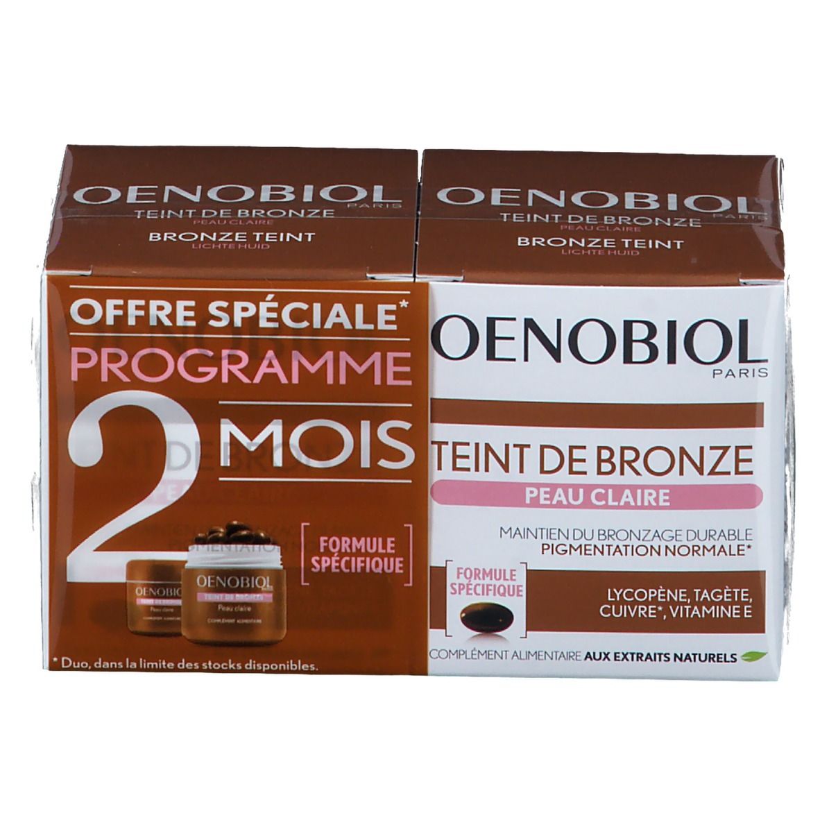 Oenobiol Teinte De Bronze Peau Clair DUO