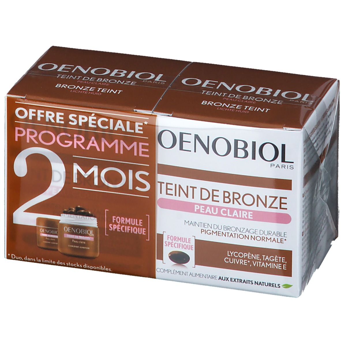 Oenobiol Teinte De Bronze Peau Clair DUO