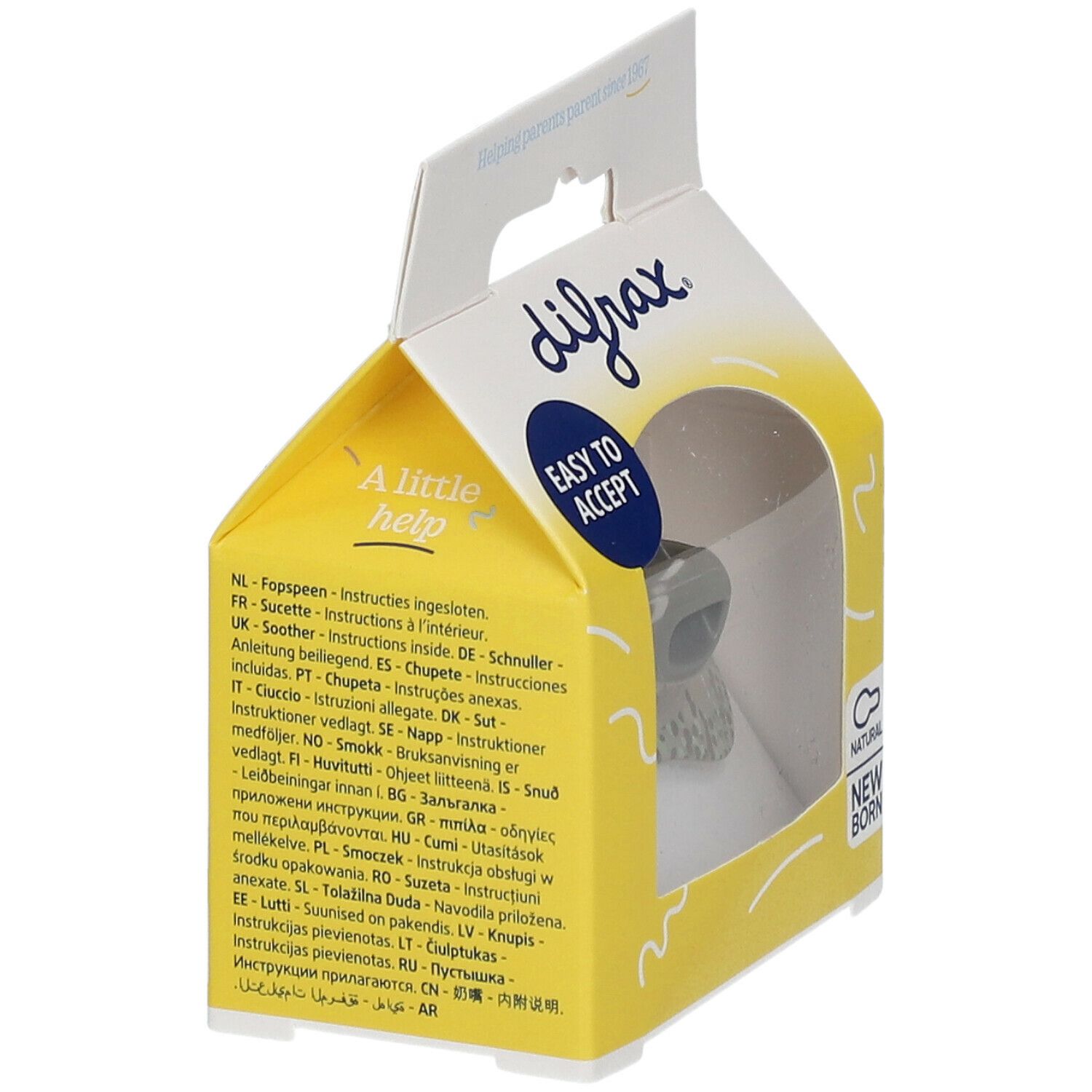 Difrax Fopspeen Natural Mist Newborn