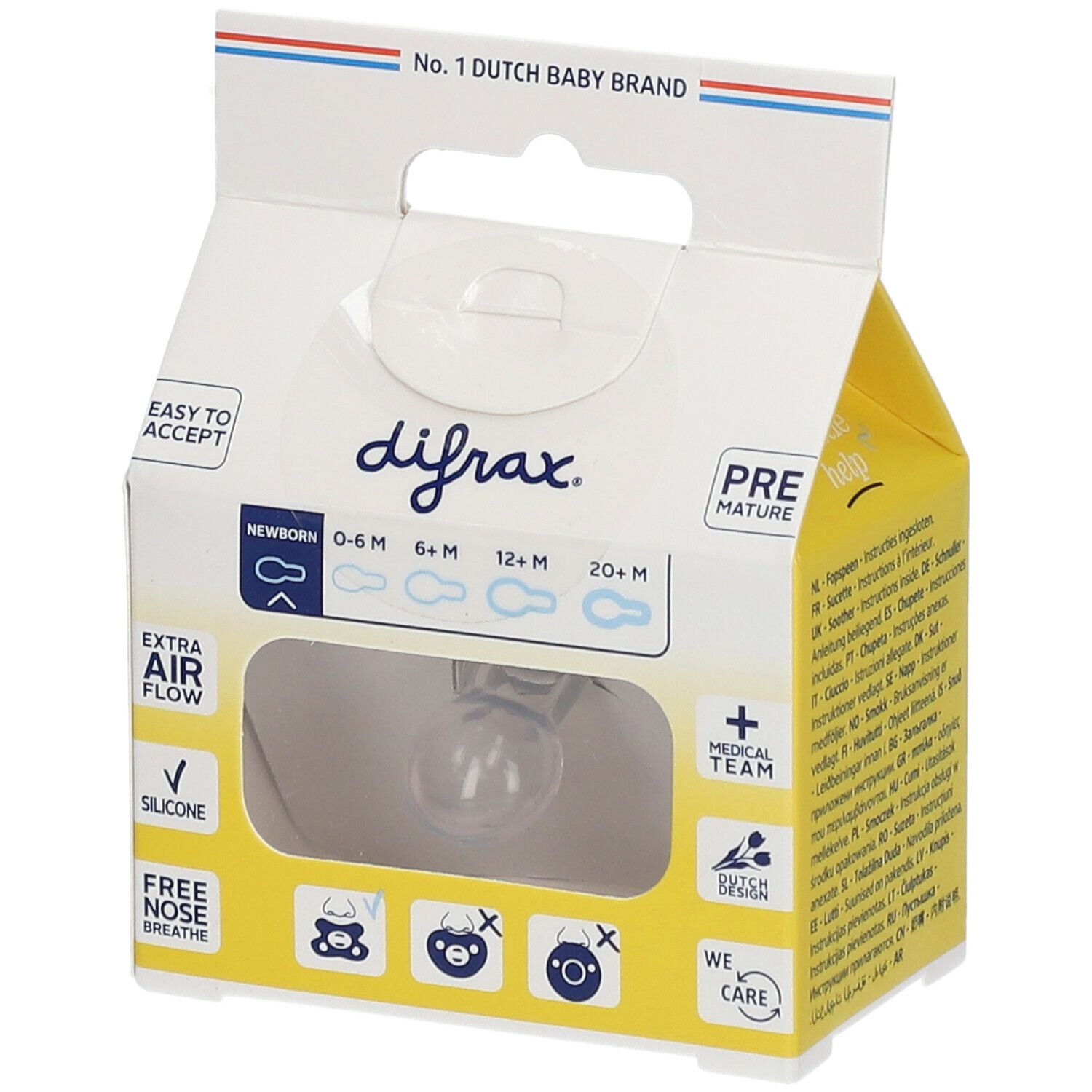 Difrax Fopspeen Natural Mist Newborn