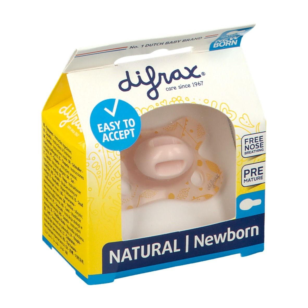 Difrax Fopspeen Natural Spring Newborn