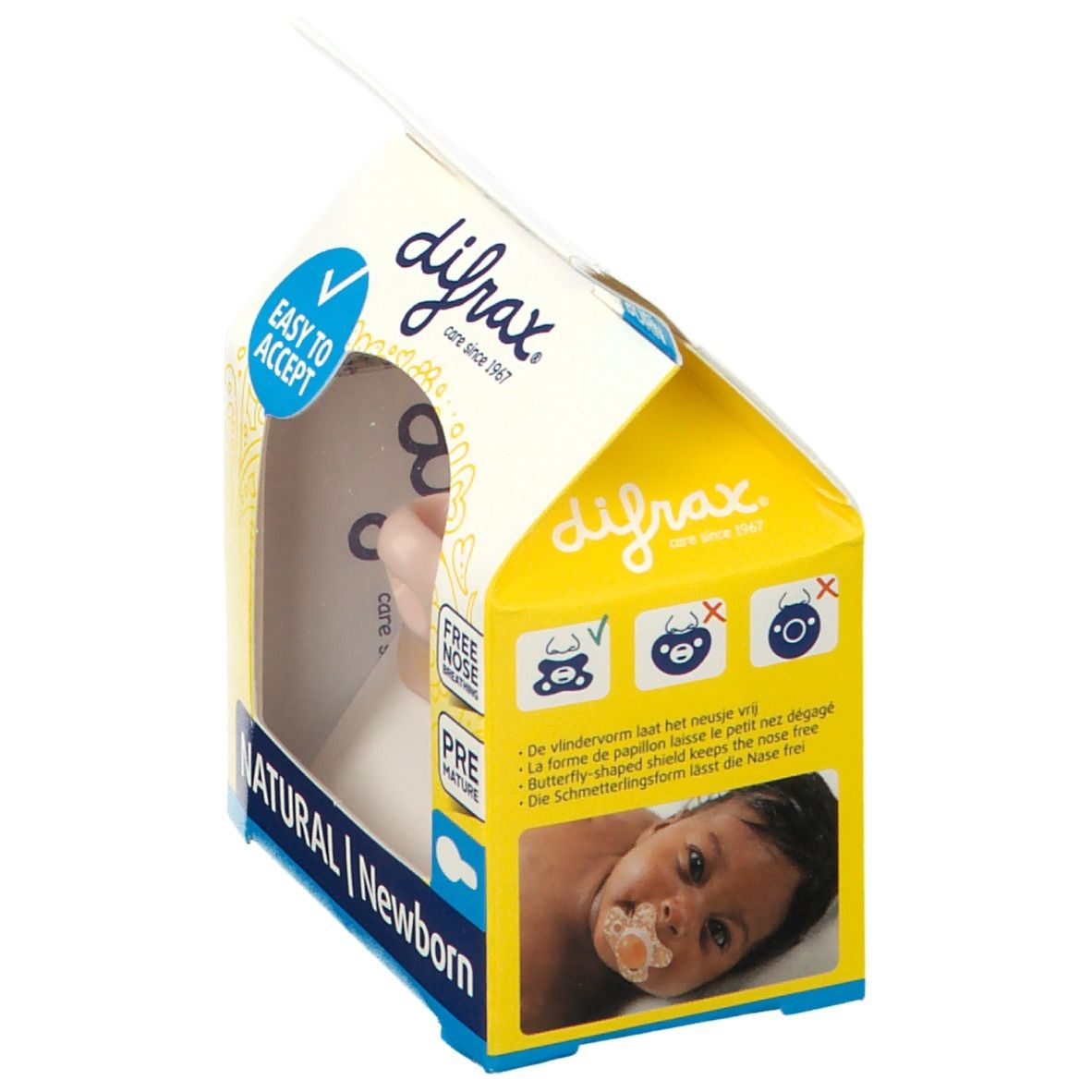 Difrax Fopspeen Natural Spring Newborn