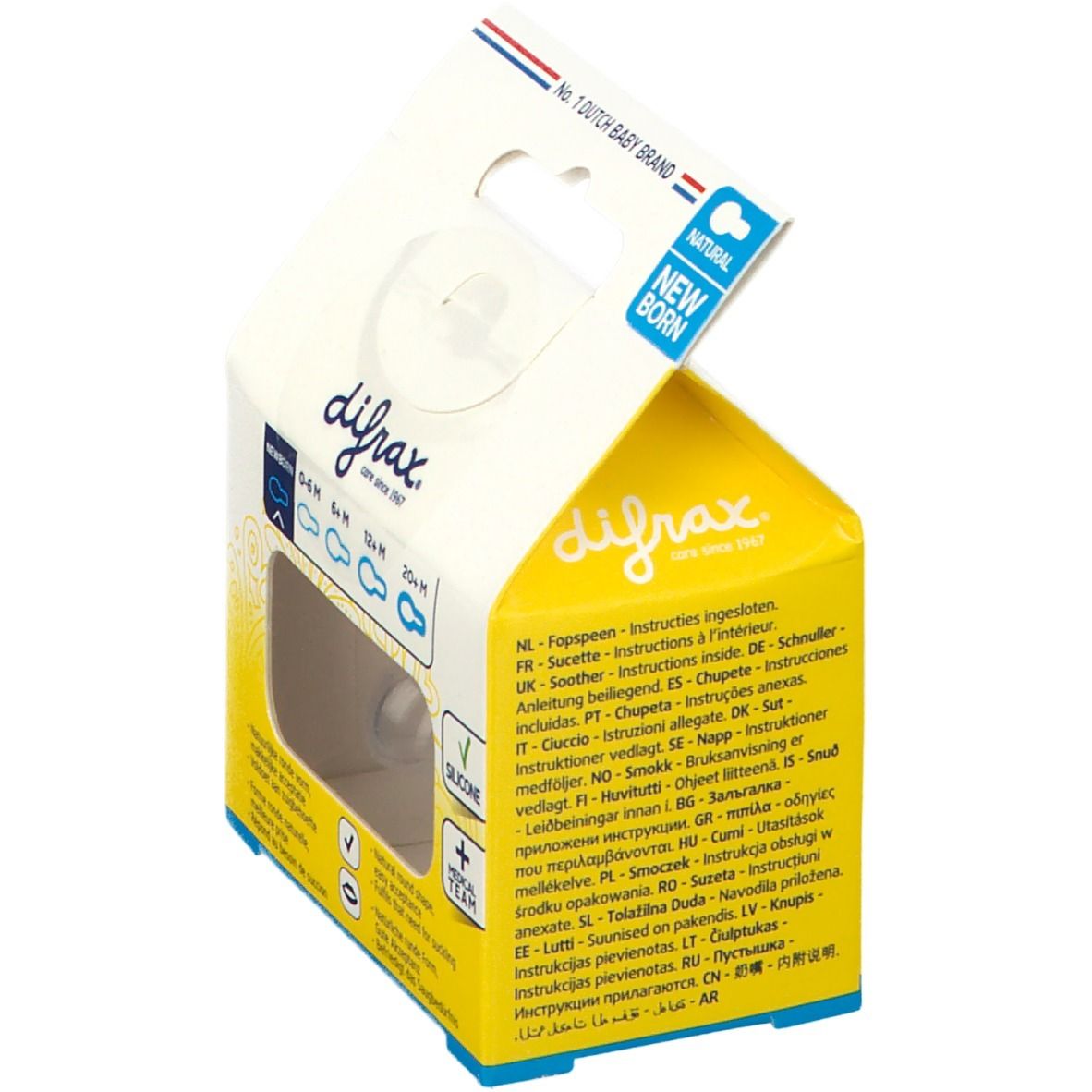 Difrax Fopspeen Natural Spring Newborn